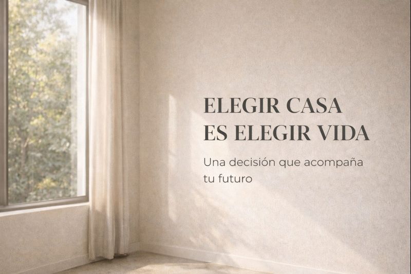 Elegir casa es decidir cómo quieres vivir los próximos años